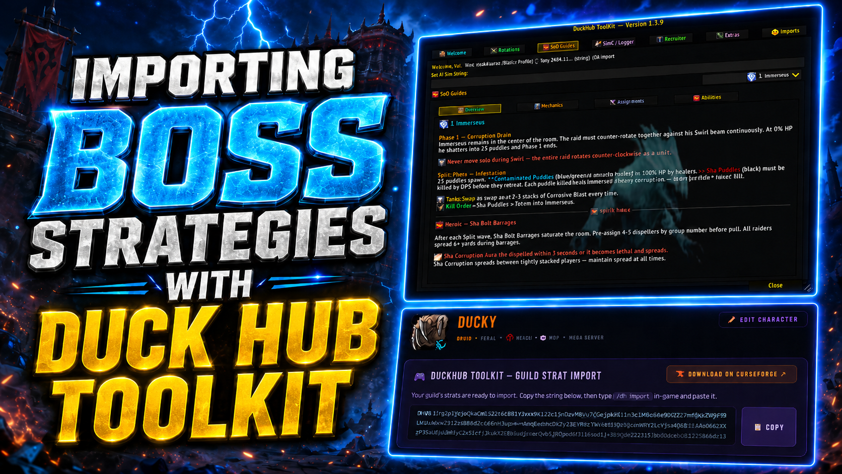 Importing boss strategies guide